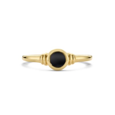 14krt gouden ring onyx 0.26ct