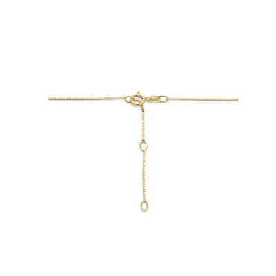 Gouden collier fantasie hangslot 41 - 43 - 45 cm