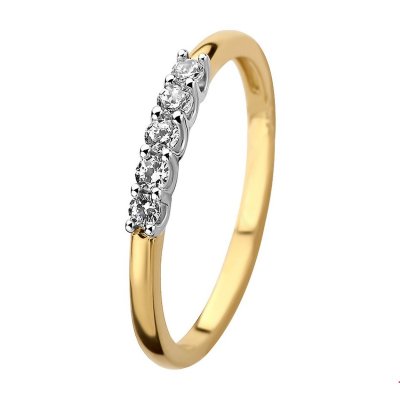 Ring zirkonia dames 17mm