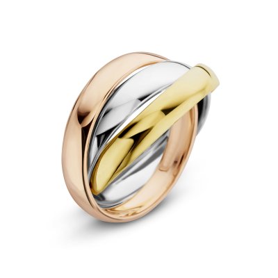 14K Tricolor Gouden Ring