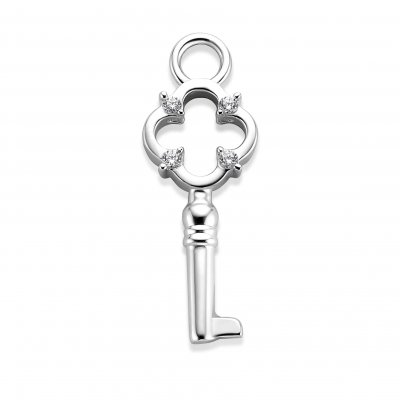 Key Charm Silver