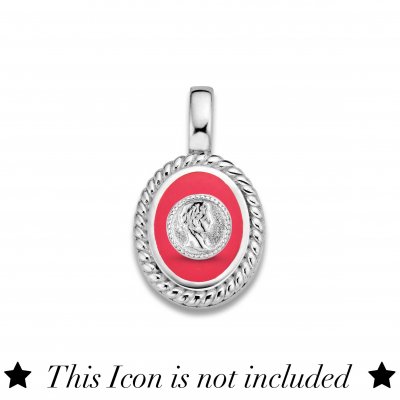 Mi Moneda Icons Pendant Hot Pink