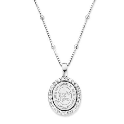 Mi Moneda Vintage Brooklyn Pendant Silver