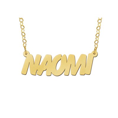 Naamketting verguld model Naomi 