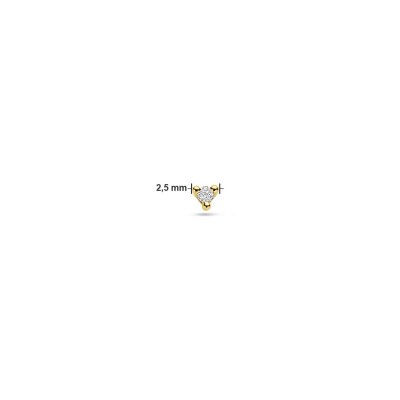 Oorknoppen diamant 0.02ct h p1 per stuk