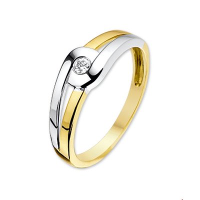 Ring Goud Zirconia