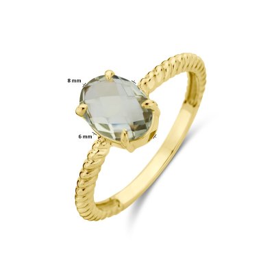 Ring groen amethist