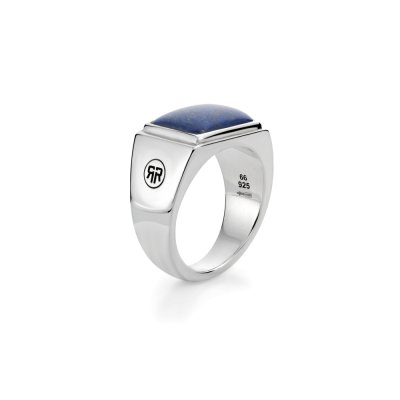 Ring Square Lapis Lowneck 57 (18) - 13 gr. 925