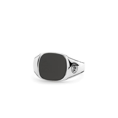 Ring Square Onyx  57 (18) - 12 gr. 925