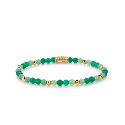 Green Morning Vibes - 4mm - 18 ct yellow gold plated S