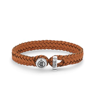 Full Metal Connected Woven Gordian Style Orange M