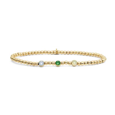 Green Hues CZ Armband goudkleurig