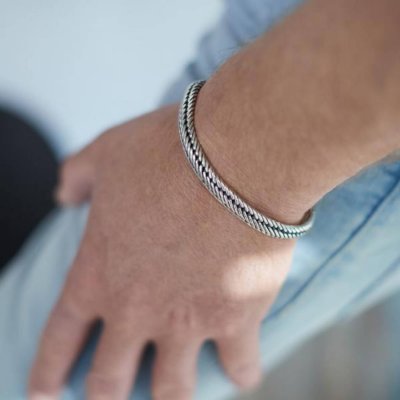 Silk armband 743 19cm 9mm SLK-74319