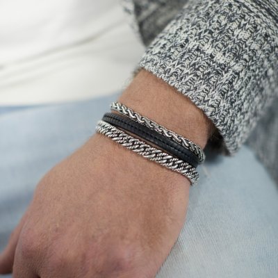 Silk Armband | Chevron | 275BLK.19