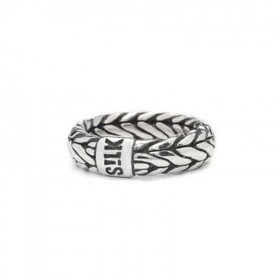 zilveren Silk ring, model 352 in maat 17,5
