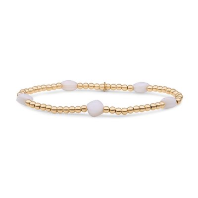 SPARKLING JEWELS ARMBAND SB-G-3MM-CC-PEARL