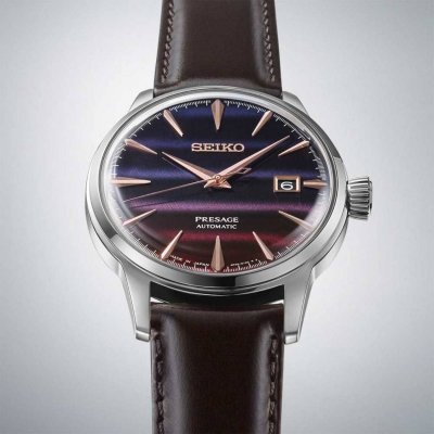 Seiko Presage Cocktail Time Star Bar Purple Sunset Limited Edition - SRPK75J1