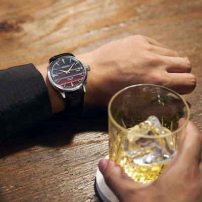 Seiko Presage Cocktail Time Star Bar Purple Sunset Limited Edition - SRPK75J1