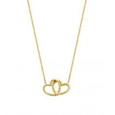 Vintage Double Open Heart Necklace