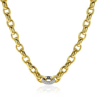 Zinzi collier GP zirkonia 45cm