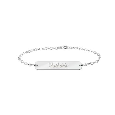Zilveren armband met naam 
